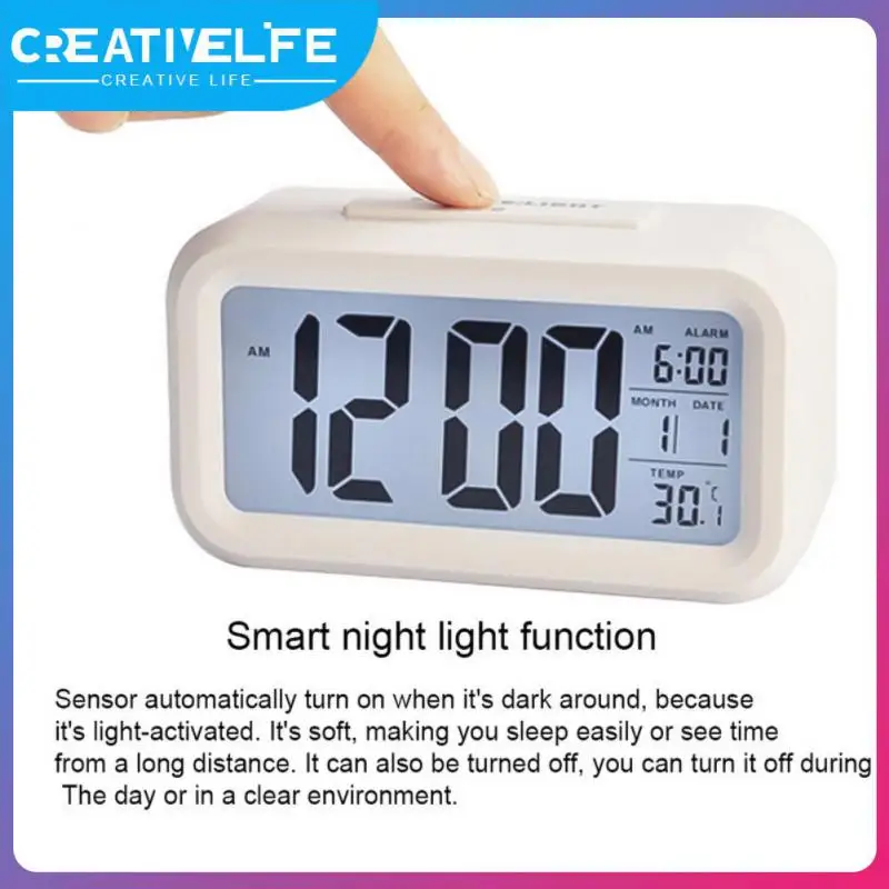 Desk Table Intelligent Luminous Led Digital Clock Digital Display Alarm Clock Creative Household Temperature Electronic Mini
Desk Table Intelligent Luminous Led Digital Clock Digital Display Alarm Clock Creative Household Temperature Electronic Mini