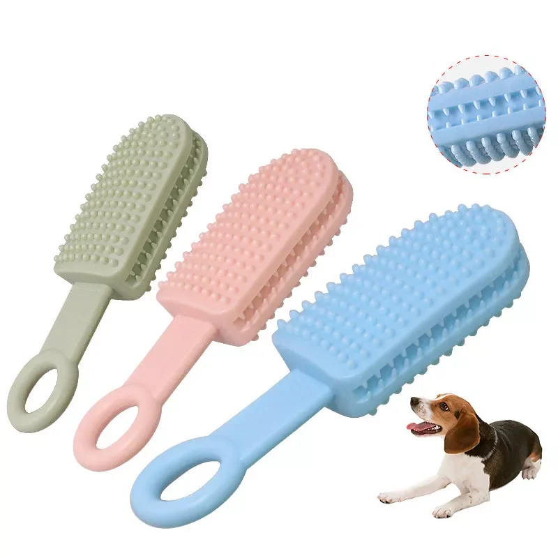 Pets Chew Toy Dog Toothbrush Molar Stick Chew Squeaking Pet Toy Teeth Cleaning Interactive Toy Point Massage Pet Supplies 
Pets Chew Toy Dog Toothbrush Molar Stick Chew Squeaking Pet Toy Teeth Cleaning Interactive Toy Point Massage Pet Supplies