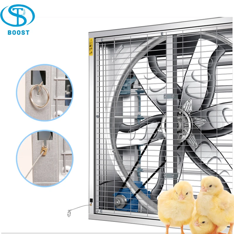 BOOST drop hammer negative pressure with shutter axial flow fan for greenhouse poultry farm livestock house
BOOST drop hammer negative pressure with shutter axial flow fan for greenhouse poultry farm livestock house