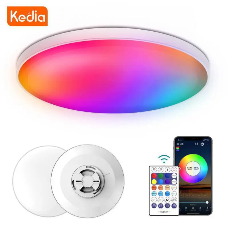 App Control Wifi Smart Led Ceiling Light Rgb Dimmable Led Lamp Voice Control Smart Light Smart Home
App Control Wifi Smart Led Ceiling Light Rgb Dimmable Led Lamp Voice Control Smart Light Smart Home