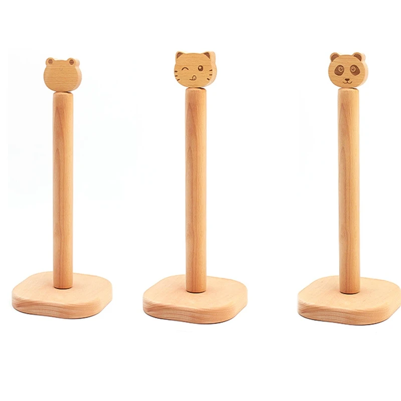 Japanese-Style Wooden Tissue Holder Kitchen Toilet Roll Paper Storage Rack Cartoon Animal Head Beech Kitchen Tool
Japanese-Style Wooden Tissue Holder Kitchen Toilet Roll Paper Storage Rack Cartoon Animal Head Beech Kitchen Tool