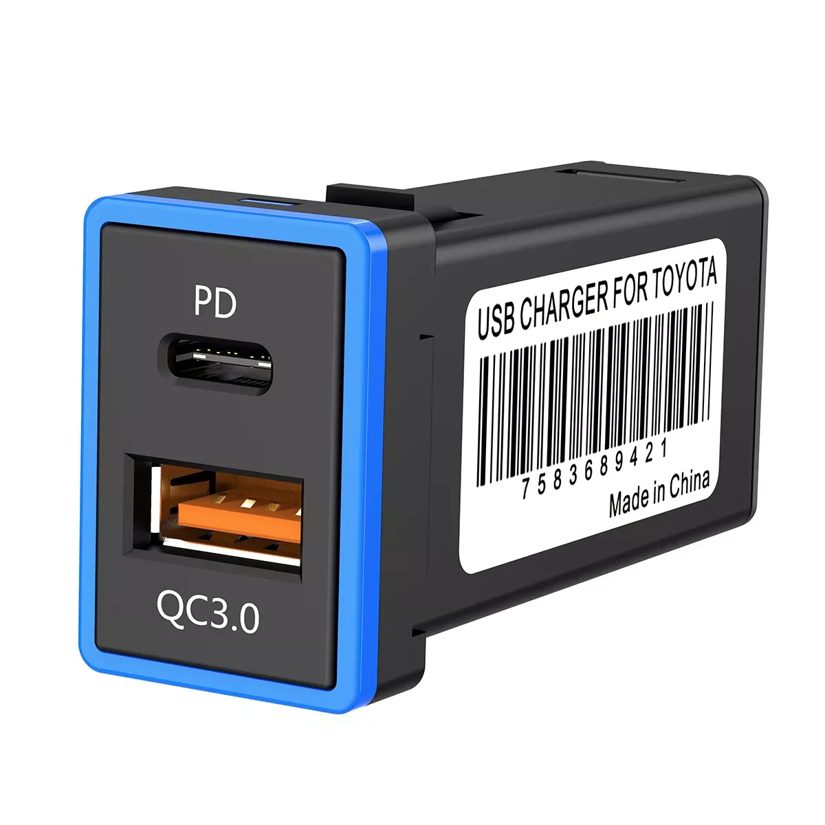 3.0 USB Car Charger Quick Charge 3.0 with 5V 3.5A Type-C PD Port Blue LED Fast Charging For Toyota
3.0 USB Car Charger Quick Charge 3.0 with 5V 3.5A Type-C PD Port Blue LED Fast Charging For Toyota