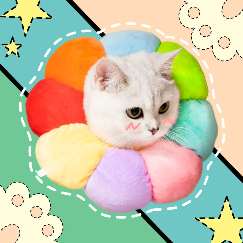 Pet Collar Sunflower Cat Elizabeth Circle Anti-licking Neck Cover Necklace Dog Protection Neck Collar Adjustable Protector Ring
Pet Collar Sunflower Cat Elizabeth Circle Anti-licking Neck Cover Necklace Dog Protection Neck Collar Adjustable Protector Ring