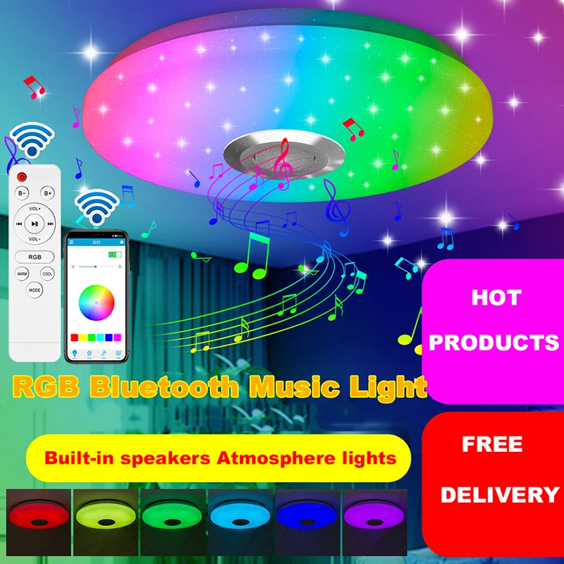 Потолочный светильник для спальни LED APP Музыкальный светильник для спальни Гостиная Умные потолочные светильники с дистанционным управлен...
Потолочный светильник для спальни LED APP Музыкальный светильник для спальни Гостиная Умные потолочные светильники с дистанционным управлен...