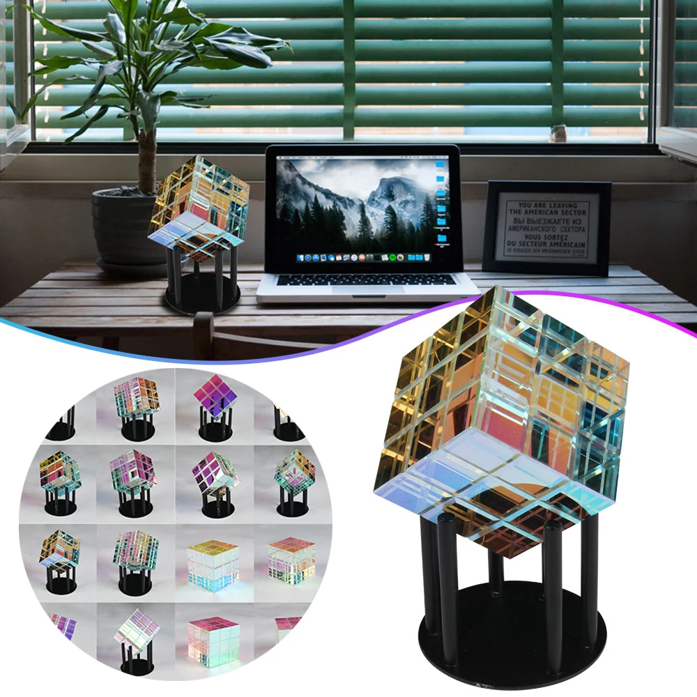 Hot Magical Cube Statue K9 Crystal Magik Chroma Cube Sculpture Decoration Home Desktop Ornament Handmade Crafts Birthday Gift
Hot Magical Cube Statue K9 Crystal Magik Chroma Cube Sculpture Decoration Home Desktop Ornament Handmade Crafts Birthday Gift