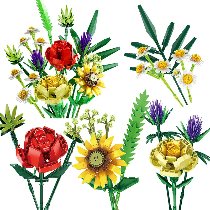 Flower Bouquet Buildings Blocks Sets Potted Plants Gardens MOC Diy Rose Sunflower Ideas Bricks Educational Toys For Adults Gifts
Flower Bouquet Buildings Blocks Sets Potted Plants Gardens MOC Diy Rose Sunflower Ideas Bricks Educational Toys For Adults Gifts