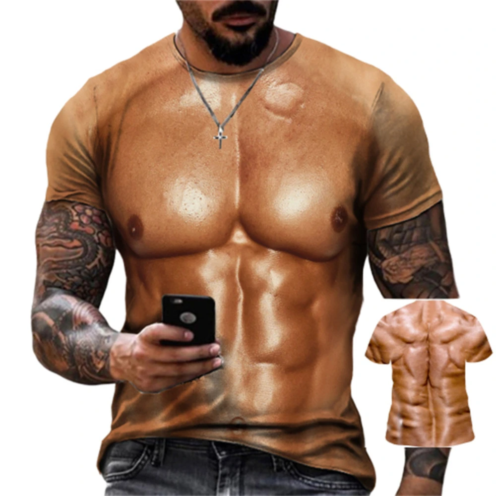 Body skin fake muscle 3d printing men's t-shirt fashion street t-shirt chest muscle tattoo t-shirt top men's t-shirt
Body skin fake muscle 3d printing men's t-shirt fashion street t-shirt chest muscle tattoo t-shirt top men's t-shirt