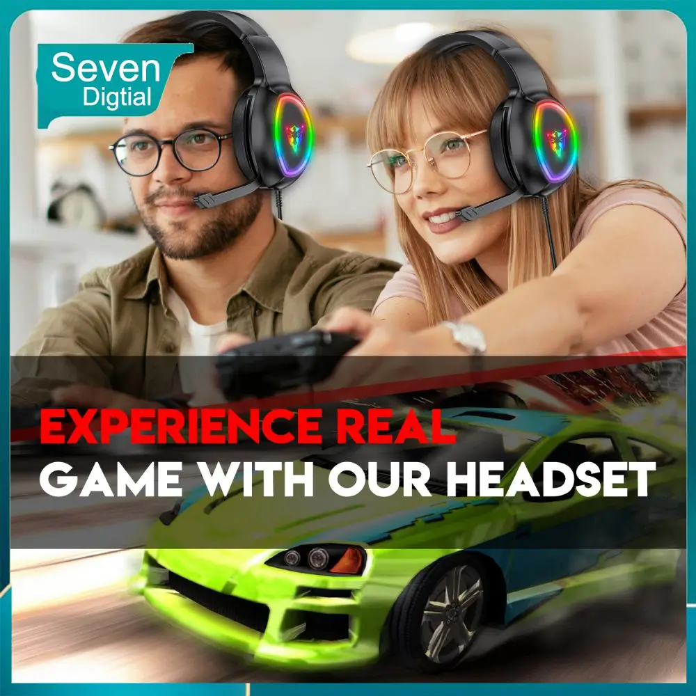 For Gamer Wired Gaming Headset Stereo Cool Head-mounted Gaming Headset Rgb Led Comfort Earphones For Pc Ps5 Headphones
For Gamer Wired Gaming Headset Stereo Cool Head-mounted Gaming Headset Rgb Led Comfort Earphones For Pc Ps5 Headphones