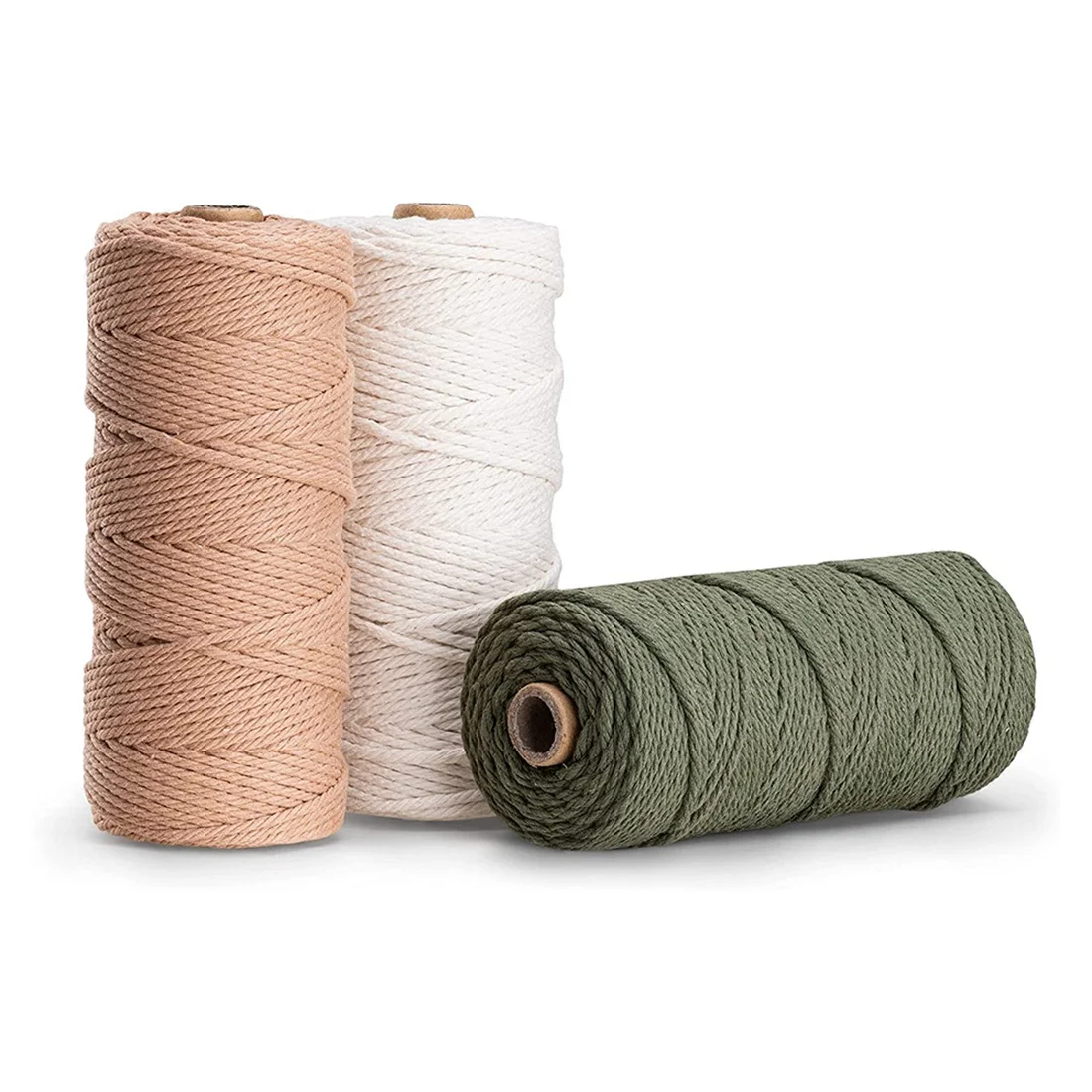 Macrame Yarn Set of 3 - Cotton Cord for DIY Projects Tapestry Dream Catcher - Cotton Cord - White Olive Green Pink
Macrame Yarn Set of 3 - Cotton Cord for DIY Projects Tapestry Dream Catcher - Cotton Cord - White Olive Green Pink