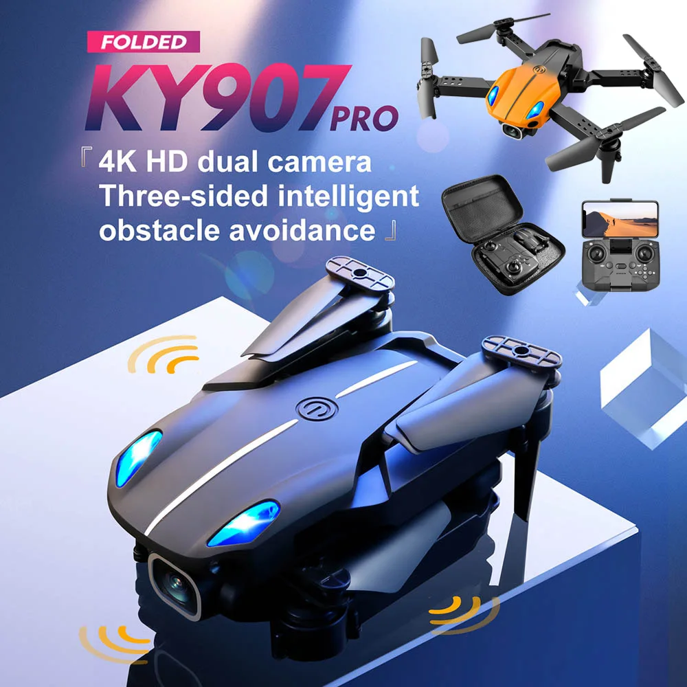 KY907 Pro Mini Drone 4k Profesional Smart Obstacle Avoidance Quadcopter Dual Camera Folding Remote Control Plane Helicopter
KY907 Pro Mini Drone 4k Profesional Smart Obstacle Avoidance Quadcopter Dual Camera Folding Remote Control Plane Helicopter