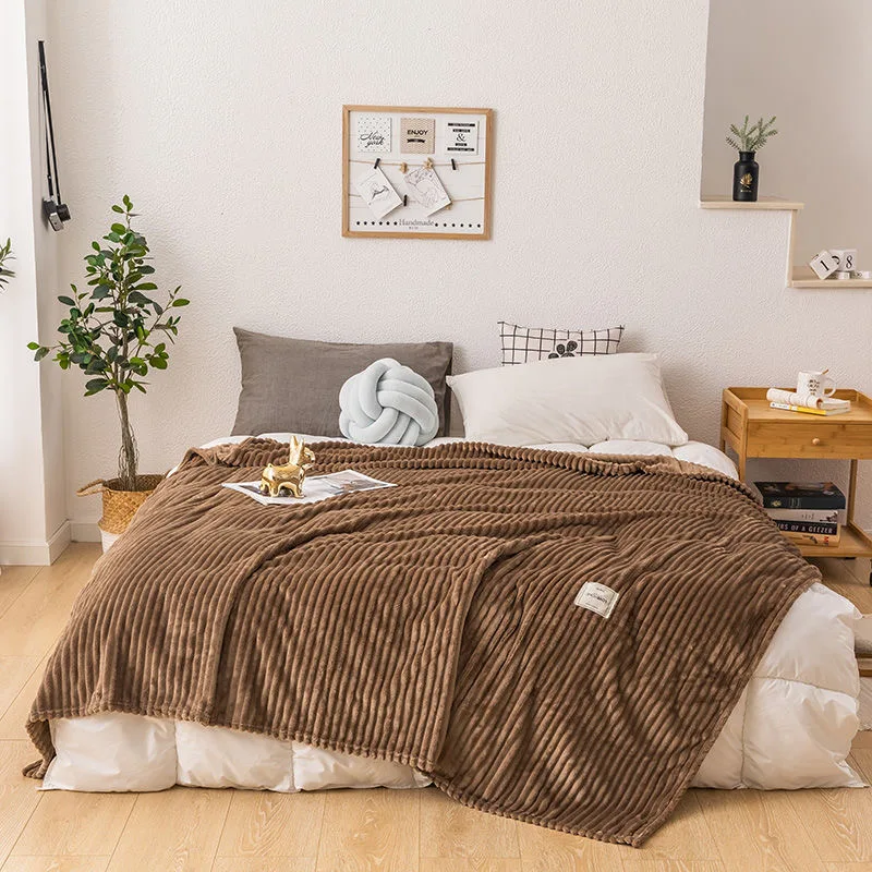 Flannel Fleece Soft Adult Bed Cover Winter Warm Stitch Fluffy Bed Linen Bedspread for Sofa Bedroom Solid Striped Throw Blanket
Flannel Fleece Soft Adult Bed Cover Winter Warm Stitch Fluffy Bed Linen Bedspread for Sofa Bedroom Solid Striped Throw Blanket