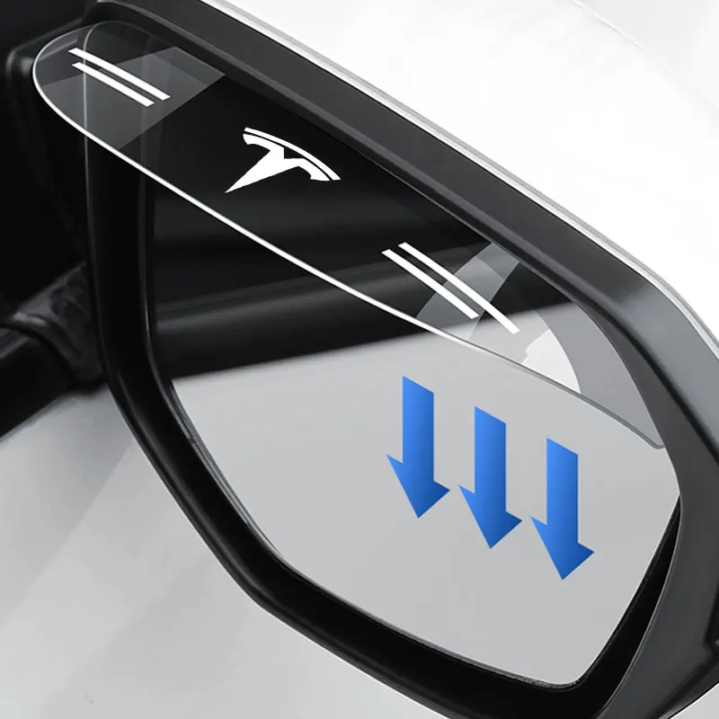 2Pieces Car Rearview Mirror Rain Eyebrow For Tesla Logo Model 3 S Visor Rainproof Covers Flexible PVC Auto Exterior Accessories
2Pieces Car Rearview Mirror Rain Eyebrow For Tesla Logo Model 3 S Visor Rainproof Covers Flexible PVC Auto Exterior Accessories