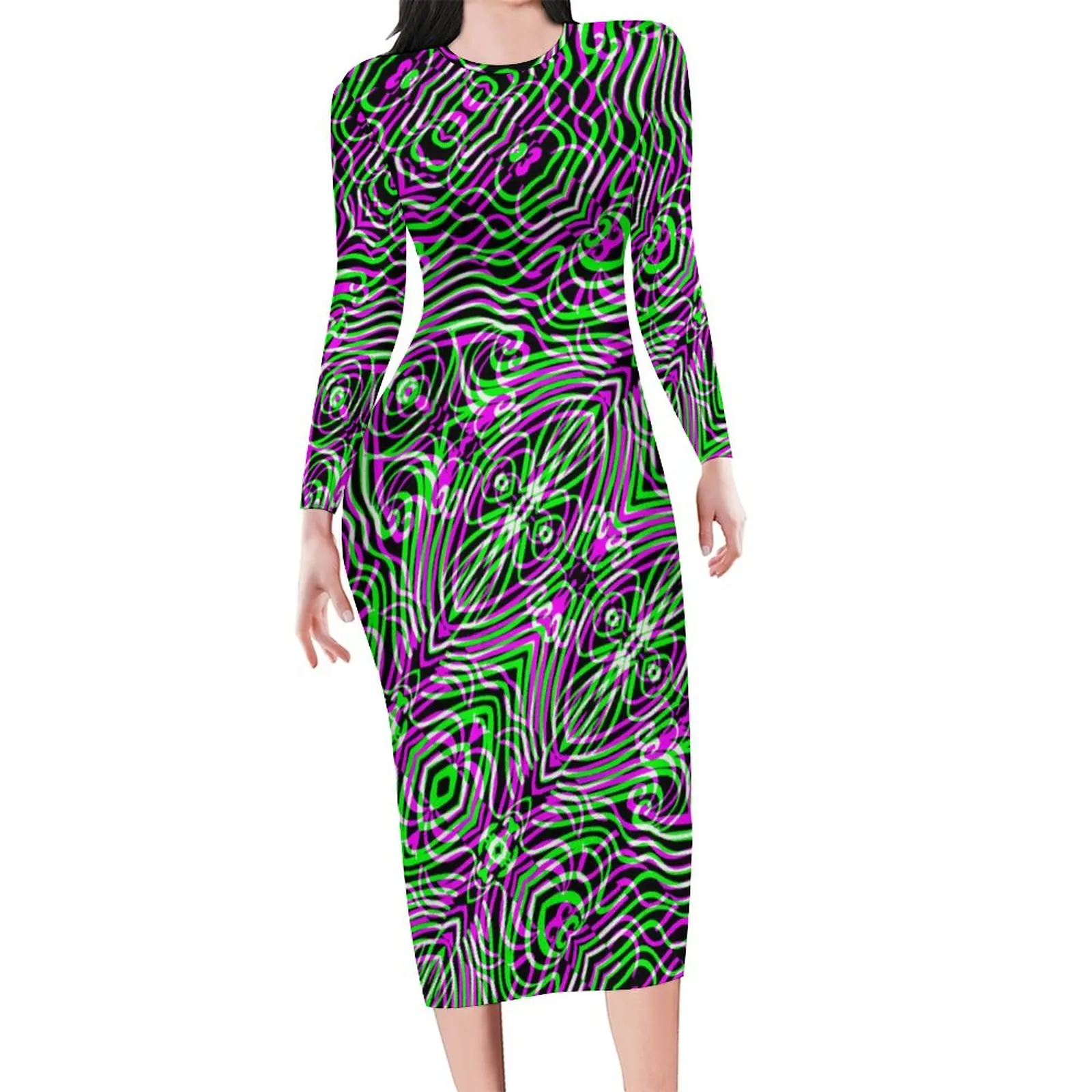 Colorful Geo Print Bodycon Dress Ladies Illusion Optical Pretty Dresses Autumn Long Sleeve Street Fashion Graphic Dress 4XL 5XL
Colorful Geo Print Bodycon Dress Ladies Illusion Optical Pretty Dresses Autumn Long Sleeve Street Fashion Graphic Dress 4XL 5XL