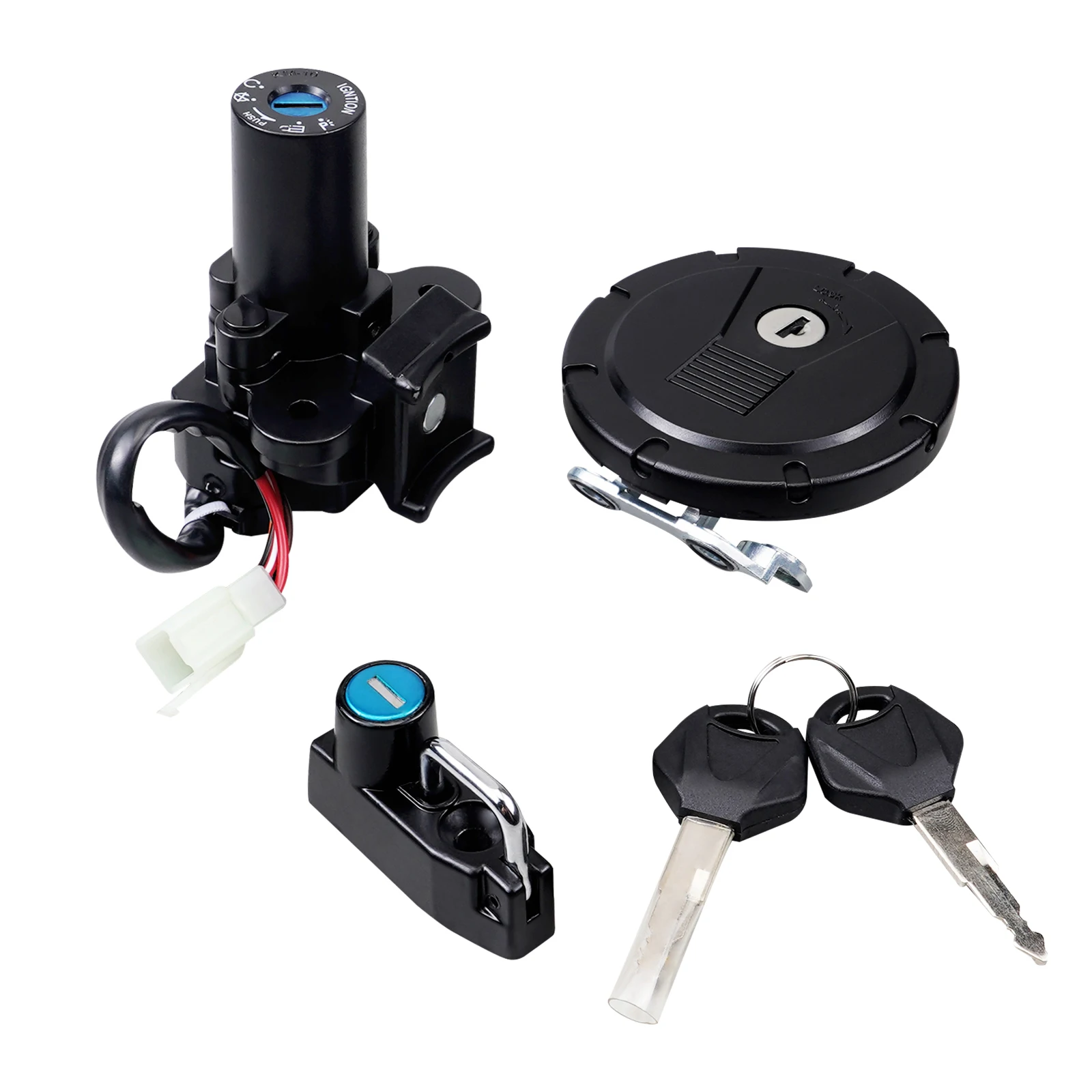 51049-0047 Fuel Cap Lock Helmet Lock Ignition Switch Keys for Kawasaki KLR650 KLR 650 1987-2007 2006 2005 2004 2003 2002 2001
51049-0047 Fuel Cap Lock Helmet Lock Ignition Switch Keys for Kawasaki KLR650 KLR 650 1987-2007 2006 2005 2004 2003 2002 2001