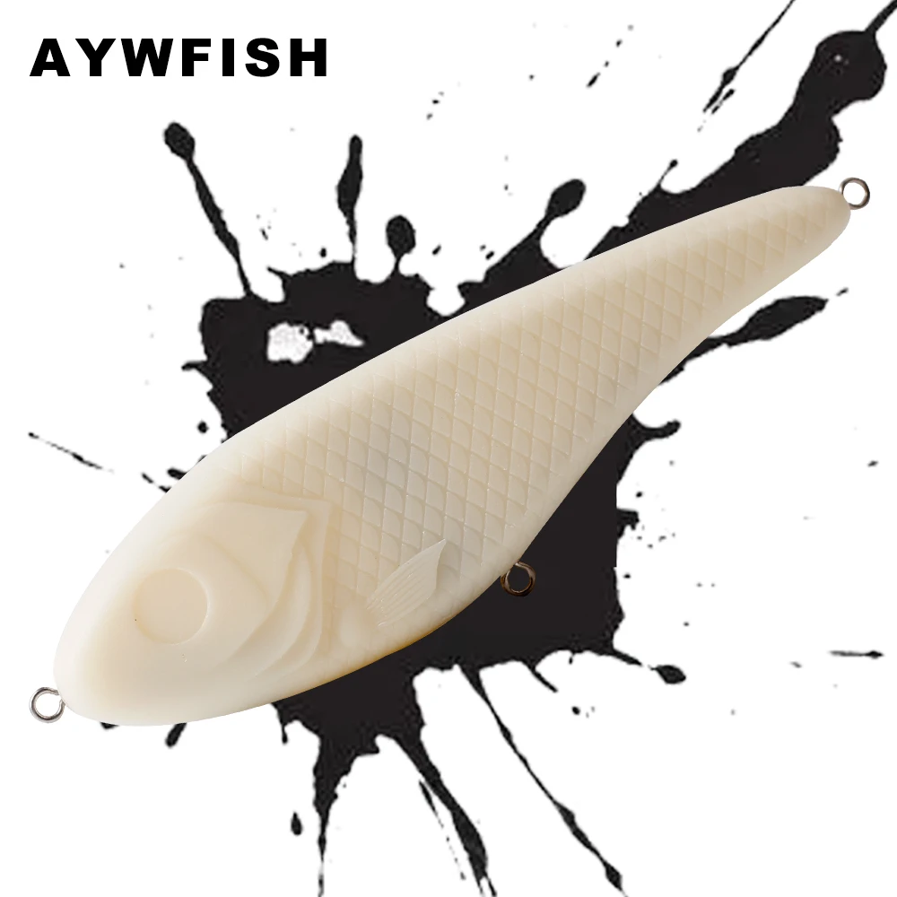 AYWFISH 5 шт. в партии неокрашенный Джеркбейт мускусный убийца на щуку 150 мм 74 г