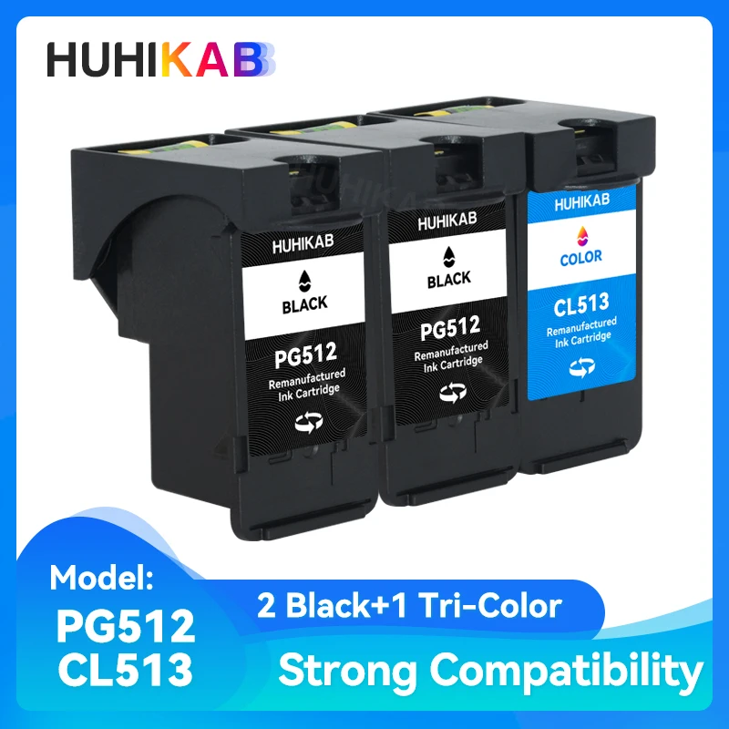 HUHIKAB Compatible PG512 CL513 for Canon PG 512 CL 513 Ink Cartridge PG-512 Pixma MP230 MP250 MP240 MP270 MP480 MX350 IP2700
HUHIKAB Compatible PG512 CL513 for Canon PG 512 CL 513 Ink Cartridge PG-512 Pixma MP230 MP250 MP240 MP270 MP480 MX350 IP2700