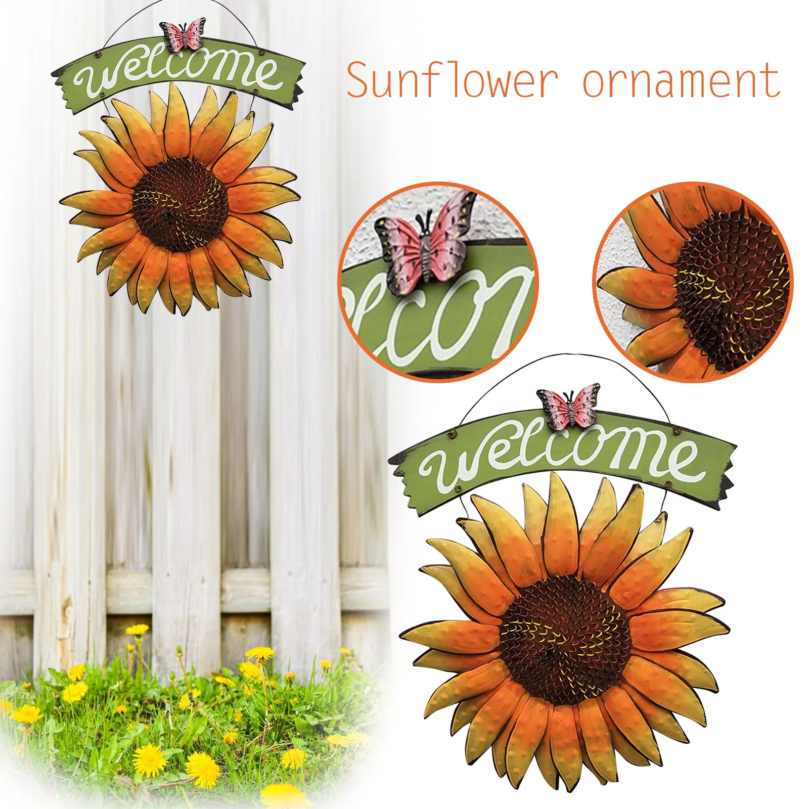 WELCOME Wall Fence Sunflower Decoration Living To Room Welcome Decor Wooden Wall Decorations for Living Room
WELCOME Wall Fence Sunflower Decoration Living To Room Welcome Decor Wooden Wall Decorations for Living Room