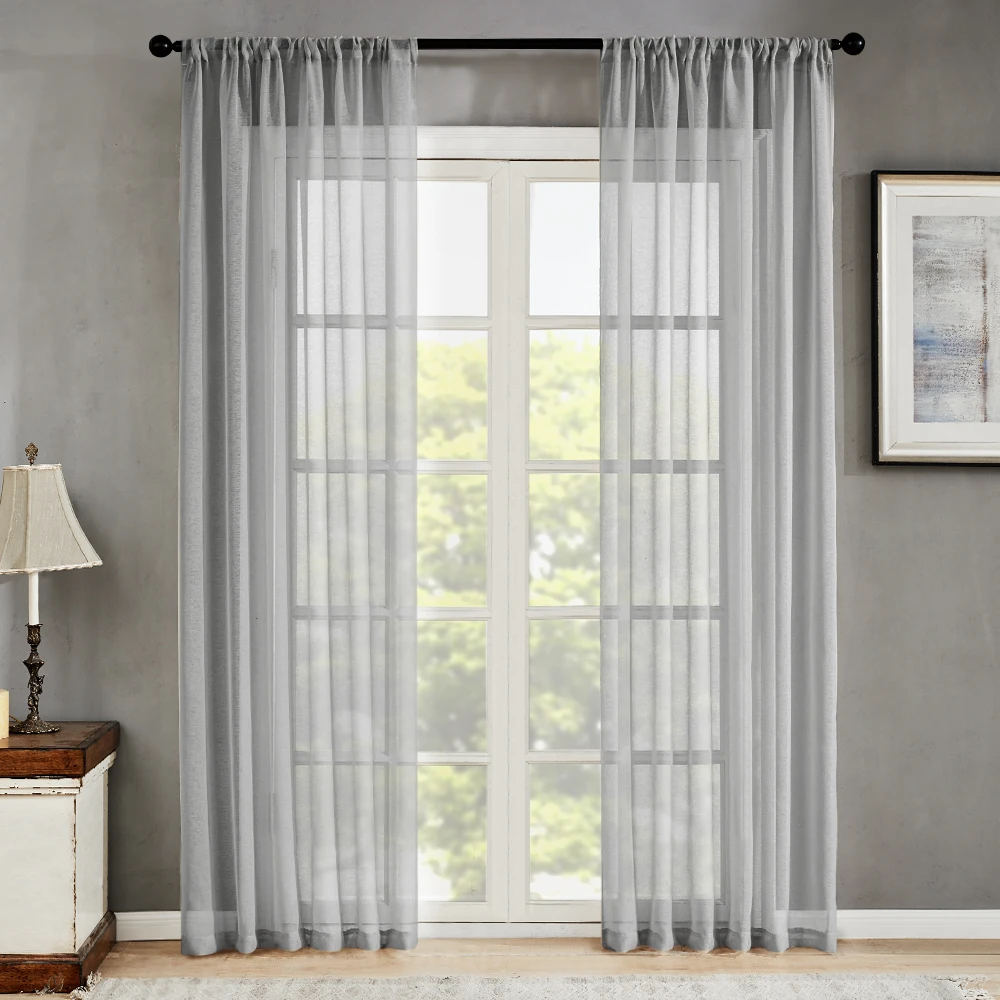 XTMY Modern Solid Sheer Tulle Curtains for the Living Room Bedroom Draping Voile Curtain Hotel Wedding Window Ready Made Curtain
XTMY Modern Solid Sheer Tulle Curtains for the Living Room Bedroom Draping Voile Curtain Hotel Wedding Window Ready Made Curtain