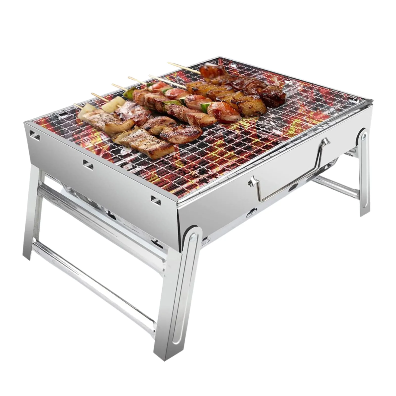 Portable BBQ Charcoal Grill Firewood Foldable Barbecue Grills Stainless Steel Folding Grill For Korean Camping Picnic Travel
Portable BBQ Charcoal Grill Firewood Foldable Barbecue Grills Stainless Steel Folding Grill For Korean Camping Picnic Travel