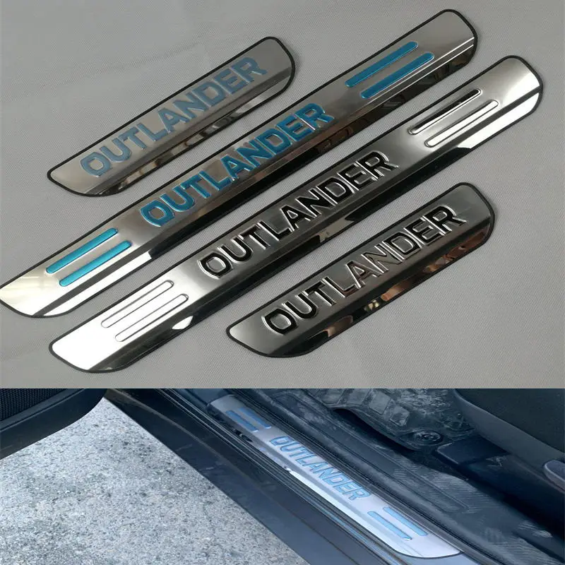 for Mitsubishi Outlander 2009-2013-2021Door Sill Pedal Scuff Plate Stainless Steel Guard Protector Car Styling Sticker 
for Mitsubishi Outlander 2009-2013-2021Door Sill Pedal Scuff Plate Stainless Steel Guard Protector Car Styling Sticker
