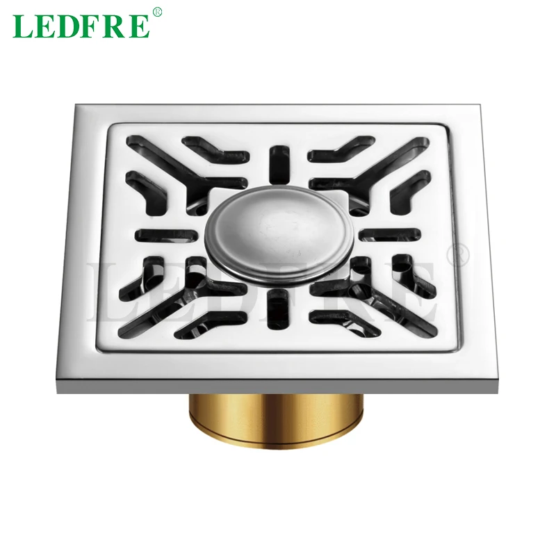 LEDFRE Drain Floor Shower Tile Channel 10CMx10CM Stainless Steel Deodorant Copper Self-Sealing Bathroom Accessories LF66015
LEDFRE Drain Floor Shower Tile Channel 10CMx10CM Stainless Steel Deodorant Copper Self-Sealing Bathroom Accessories LF66015