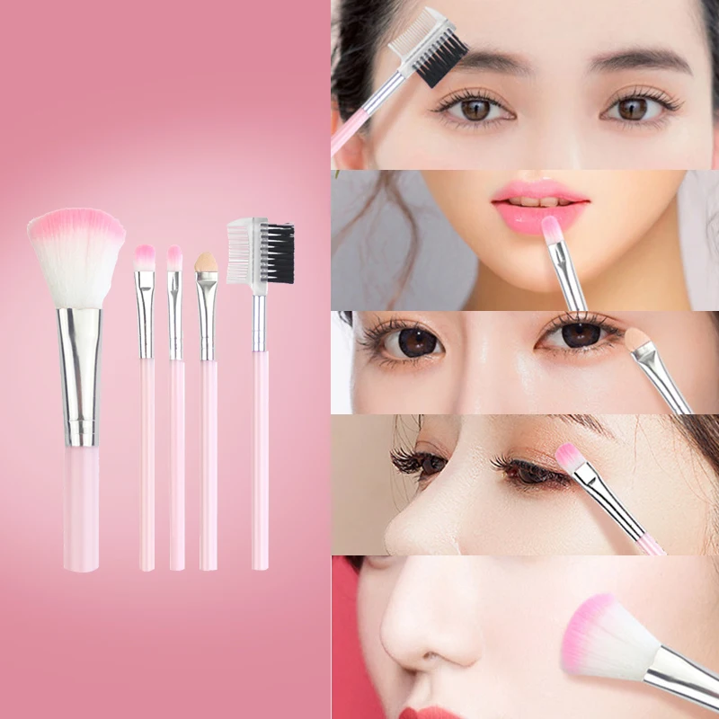 

5/7Pcs Black Makeup Brushes Set Professional Cosmetic Powder Eye Shadow Foundation Blush Lip Eyebrow Make Up Brushes Beauty Tool