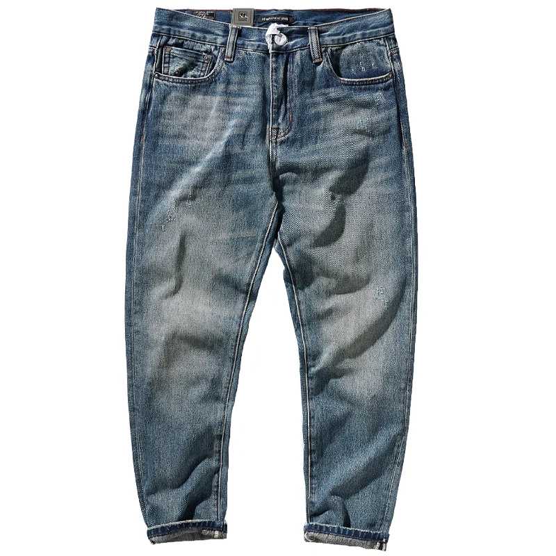 Vintage Jeans Thickened Tannin Nostalgic Vintage Washed Small Straight Classic Trendy Pants Men
Vintage Jeans Thickened Tannin Nostalgic Vintage Washed Small Straight Classic Trendy Pants Men