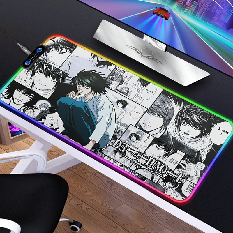 Игровой RGB коврик для мыши с аниме Death Note, компьютерный коврик для мыши, коврик для мыши с USB-подсветкой, большой коврик для мыши XXL, Настольный ...
Игровой RGB коврик для мыши с аниме Death Note, компьютерный коврик для мыши, коврик для мыши с USB-подсветкой, большой коврик для мыши XXL, Настольный ...