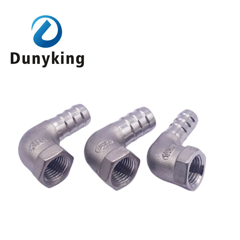 Elbow Pipe Fitting 1/8" 1/4" 3/8" 1/2" BSP Female Thread to Barb Hose Tail Reducer Fitting Multi Size Stainless Steel 304
Elbow Pipe Fitting 1/8" 1/4" 3/8" 1/2" BSP Female Thread to Barb Hose Tail Reducer Fitting Multi Size Stainless Steel 304