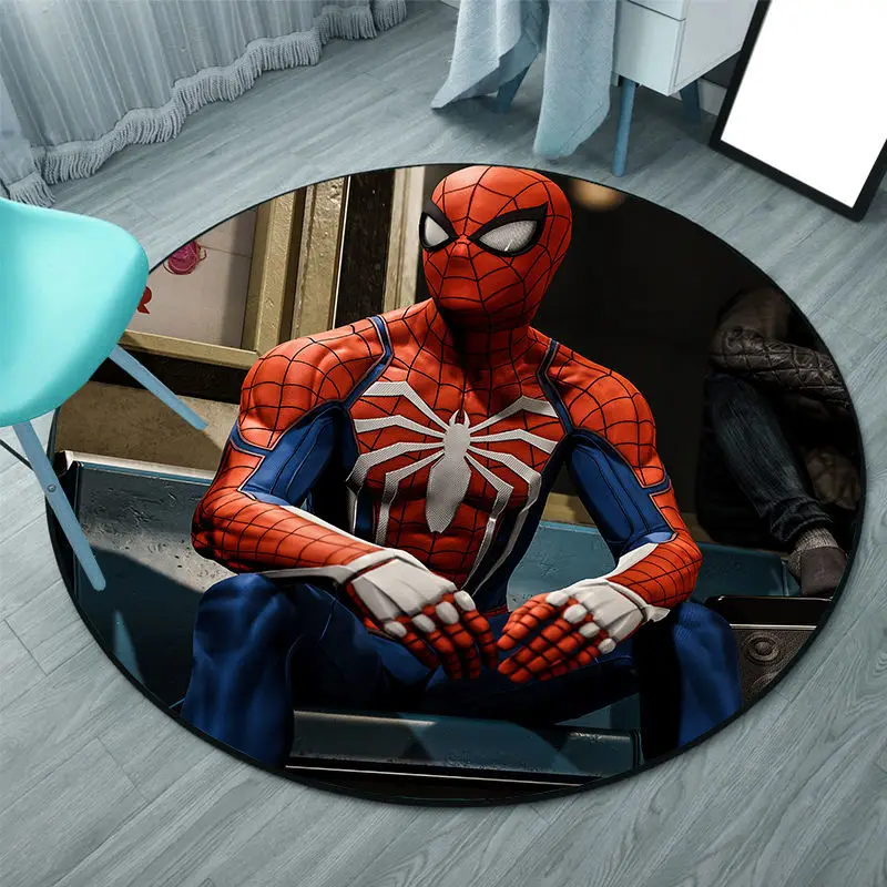 Disney Spiderman Cartoon Large Size Living Room Rug Coffee Table Mat Bedroom Cloakroom Round Carpet Boys Children'S Room Decor
Disney Spiderman Cartoon Large Size Living Room Rug Coffee Table Mat Bedroom Cloakroom Round Carpet Boys Children'S Room Decor