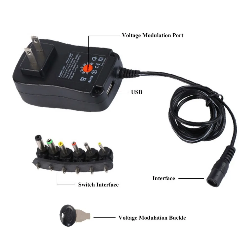 12V 2A 30W Power Supply Adapter Adjustable 3V 5V 6V 9V 12V USB Universal AC DC Power Supply Transformer 220V To 12V ACDC SMPS
12V 2A 30W Power Supply Adapter Adjustable 3V 5V 6V 9V 12V USB Universal AC DC Power Supply Transformer 220V To 12V ACDC SMPS