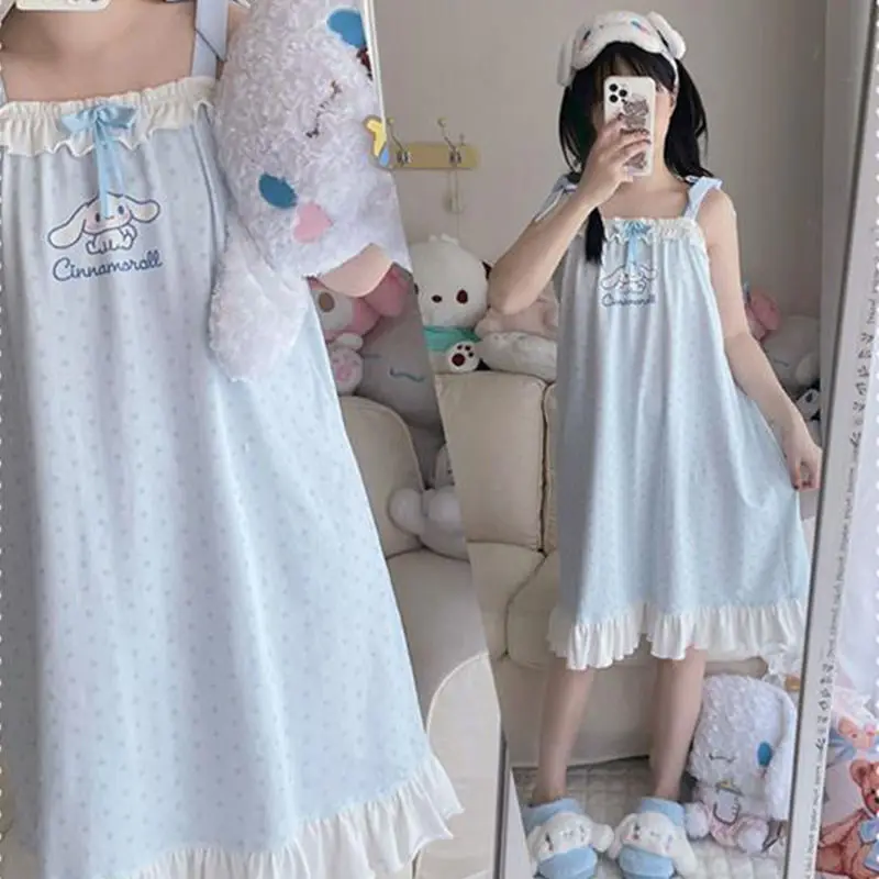Summer Cinnamoroll My Melody Nightdress Cartoon Full Print Cute Mid-Length Thin Pajamas Suspenders Nightdress Girl Tracksuit
Summer Cinnamoroll My Melody Nightdress Cartoon Full Print Cute Mid-Length Thin Pajamas Suspenders Nightdress Girl Tracksuit
