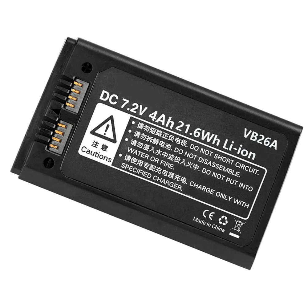 VB26A VB26 Li-Ion Akku 4000mAh Ersatz Batterie für Godox V1S V1C V1N V1F V1O V1P Runde Kopf Flash
VB26A VB26 Li-Ion Akku 4000mAh Ersatz Batterie für Godox V1S V1C V1N V1F V1O V1P Runde Kopf Flash