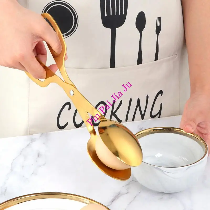 1Pc Multifunctional Barbecue Tongs Bread Dessert Clip Household Stainless Steel Food Clip Hotel Self-Service Salad Clip Spoon
1Pc Multifunctional Barbecue Tongs Bread Dessert Clip Household Stainless Steel Food Clip Hotel Self-Service Salad Clip Spoon