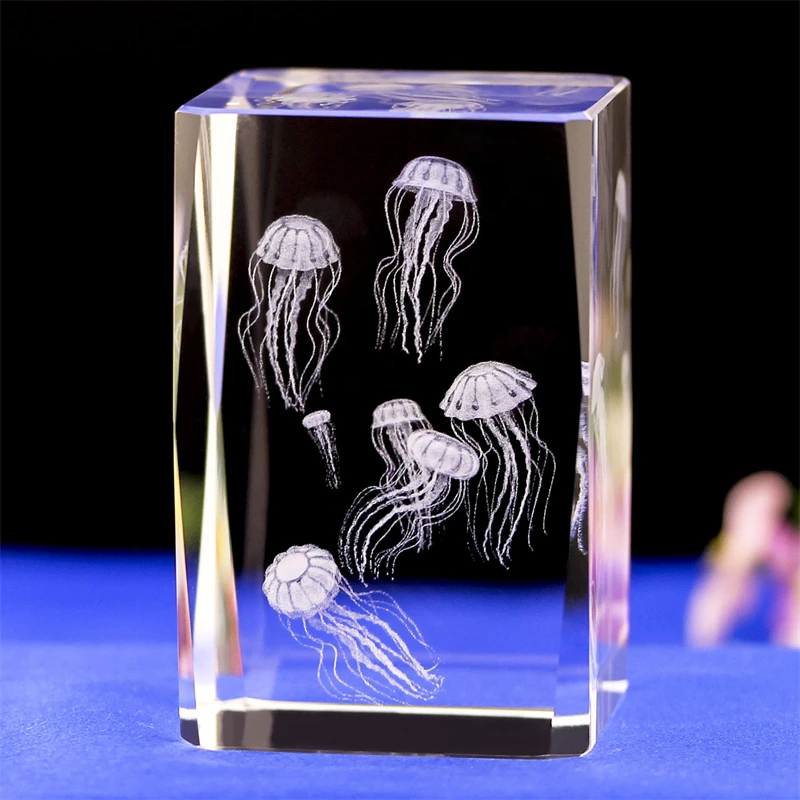 Crystal 3D Jellyfish Internal Sculpture Inter-engraving Animal Creative Gift Office Desk Home Decoration Crafts Drop Shipping
Crystal 3D Jellyfish Internal Sculpture Inter-engraving Animal Creative Gift Office Desk Home Decoration Crafts Drop Shipping