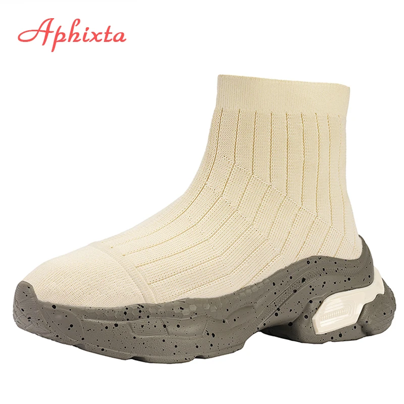 Aphixta 2022 Stretch Fabrics Sports Sock Boots For Women Shoes Beige Run Knitting Shoes Elastic Cottton Boots Lady Footwear
Aphixta 2022 Stretch Fabrics Sports Sock Boots For Women Shoes Beige Run Knitting Shoes Elastic Cottton Boots Lady Footwear