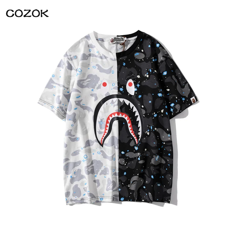 new2022 Camouflage Luminous Star Patchwork Short Sleeve T-Shirt New cotton short-sleeved men's and women's couples
new2022 Camouflage Luminous Star Patchwork Short Sleeve T-Shirt New cotton short-sleeved men's and women's couples