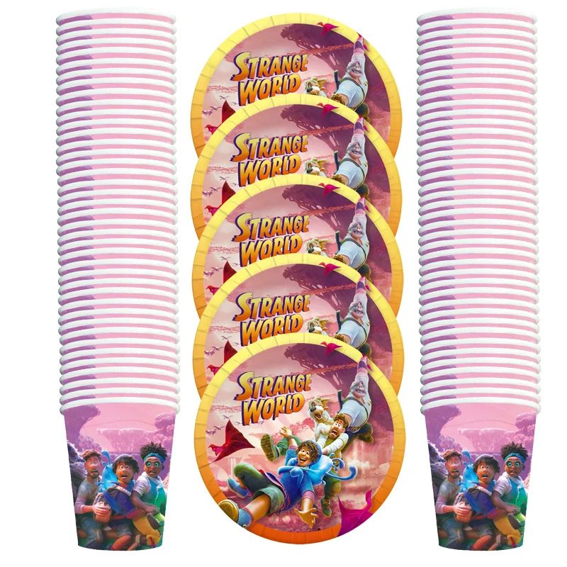60pcs/lot Strange World Theme Girls Favors Dishes Happy Birthday Party Decorations Tableware Set Baby Shower Cups Plates
60pcs/lot Strange World Theme Girls Favors Dishes Happy Birthday Party Decorations Tableware Set Baby Shower Cups Plates