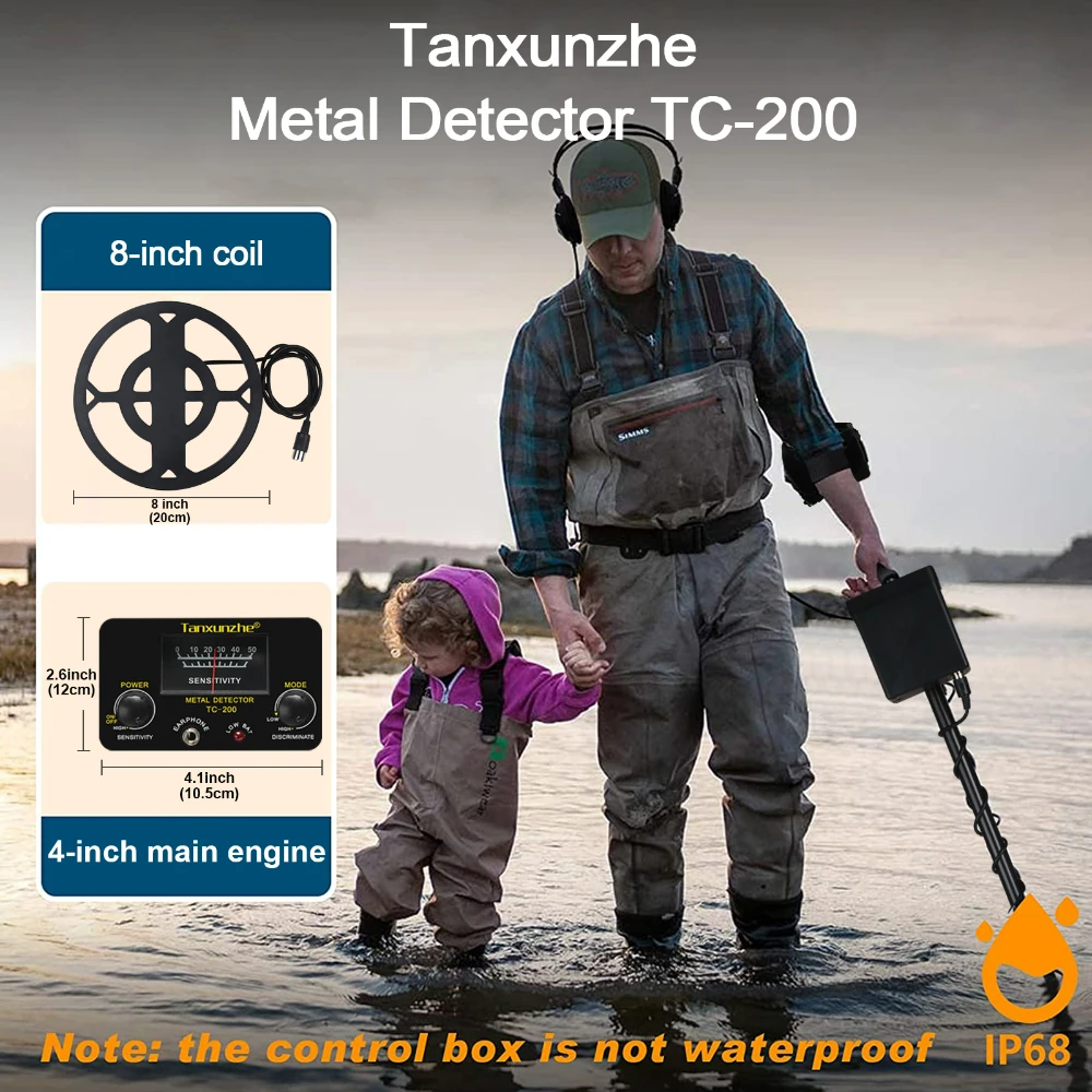 TC-200 Metal Detector Pinpointer Professional Gold Detector Treasure Hunter Tracker High Sensitivity underground Metal Detector
TC-200 Metal Detector Pinpointer Professional Gold Detector Treasure Hunter Tracker High Sensitivity underground Metal Detector