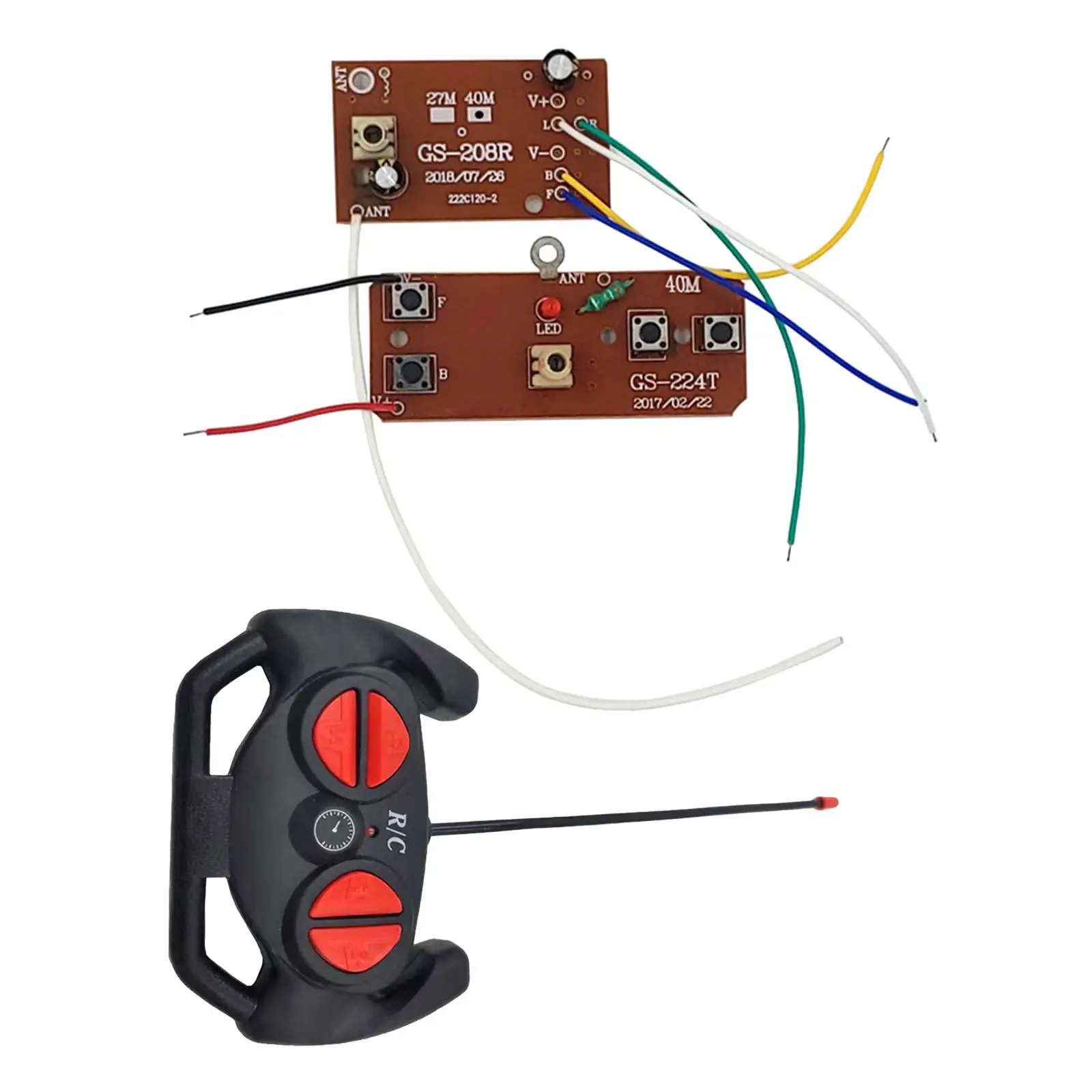 RC Remote Control and Receiver Board with Indicator Light Circuit Board Accessories for RC Car Replacement Parts Accessories
RC Remote Control and Receiver Board with Indicator Light Circuit Board Accessories for RC Car Replacement Parts Accessories
