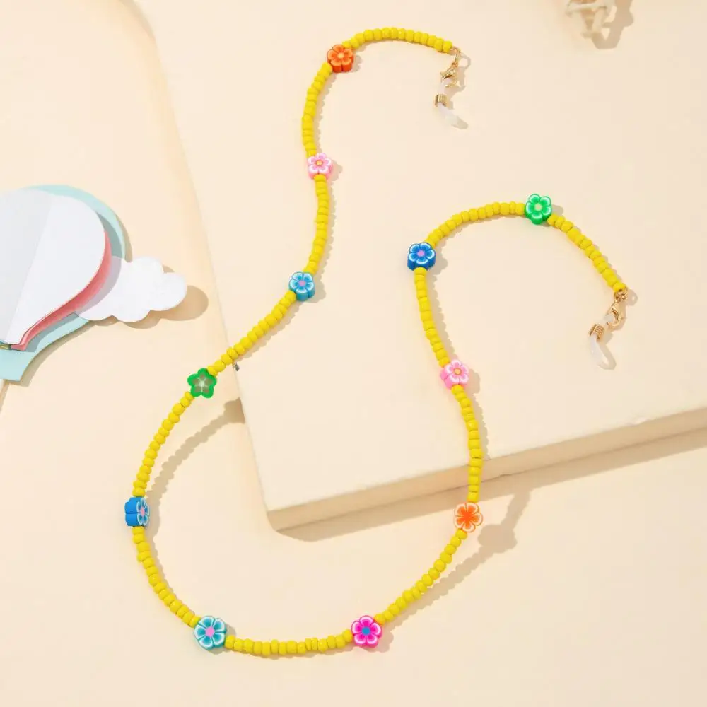 Women Crystal Candy Color Flower Fashion Face Mask Necklace Mask Cord Holders Bead Glasses Chain Eyeglass Lanyard
Women Crystal Candy Color Flower Fashion Face Mask Necklace Mask Cord Holders Bead Glasses Chain Eyeglass Lanyard