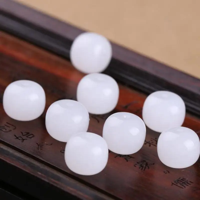 Grade A Hetian Jades White Nephrite Barrel Beads For Jewelry Making Diy String Bracelet Beaded Necklace Charms Accessories
Grade A Hetian Jades White Nephrite Barrel Beads For Jewelry Making Diy String Bracelet Beaded Necklace Charms Accessories