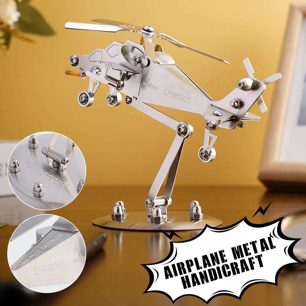 Handmade Stainless Steel Manufacturing Metal Handicraft Samurai Airplane Accessories Helicopter Z-10 Exquisite Office Model Z8A6
Handmade Stainless Steel Manufacturing Metal Handicraft Samurai Airplane Accessories Helicopter Z-10 Exquisite Office Model Z8A6