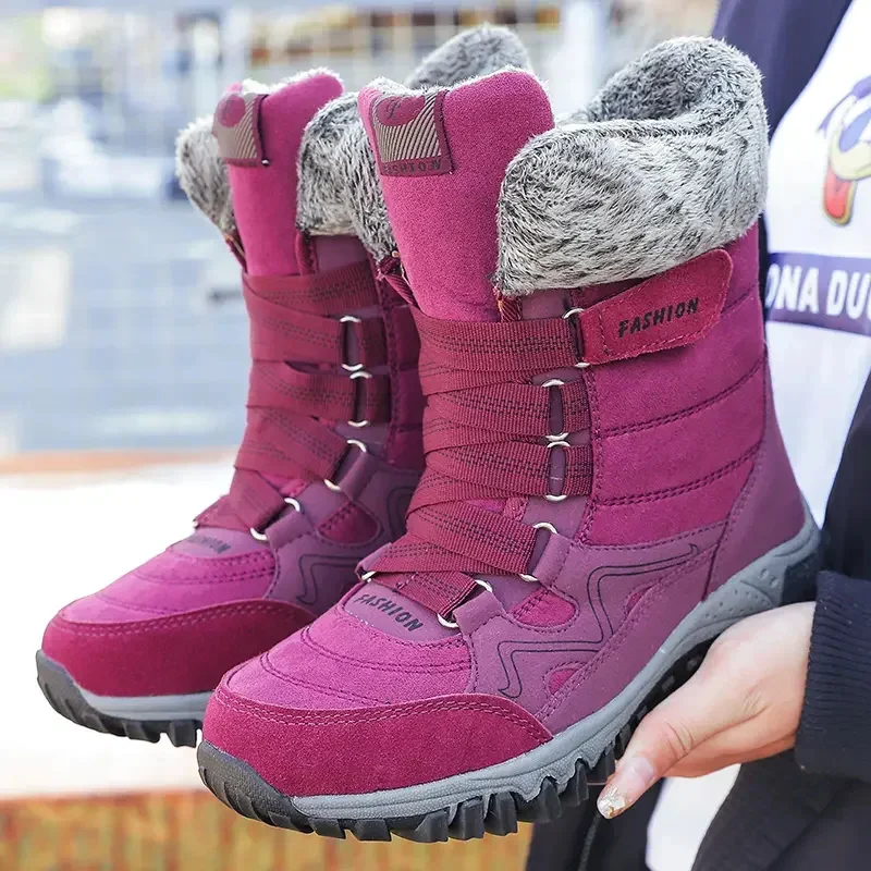 New winter women's boots casual warm fur mid-calf boots women's outdoor non-slip work boots thick snow boots shoes ladies size42 
New winter women's boots casual warm fur mid-calf boots women's outdoor non-slip work boots thick snow boots shoes ladies size42
