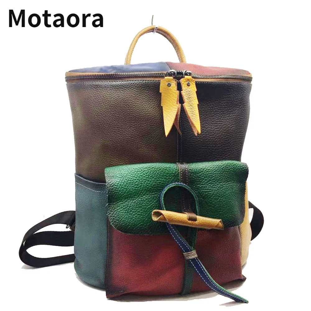 New Cow Leather Large Capacity Women's Backpack Hand Painted Bag Retro High Quality Travel School Bags For Teenage Girls
New Cow Leather Large Capacity Women's Backpack Hand Painted Bag Retro High Quality Travel School Bags For Teenage Girls