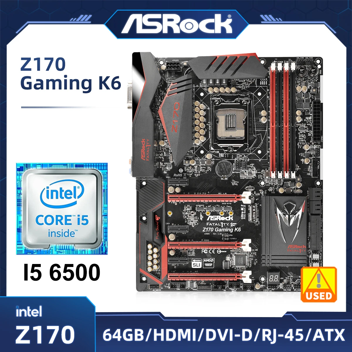 LGA 1151 набор материнской платы ASRock Z170 Gaming K6 с процессором Intel Core I5 6500 Intel Z170 материнская плата DDR4 64 Гб PCI-E 3,0 M.2 SATA 3
LGA 1151 набор материнской платы ASRock Z170 Gaming K6 с процессором Intel Core I5 6500 Intel Z170 материнская плата DDR4 64 Гб PCI-E 3,0 M.2 SATA 3