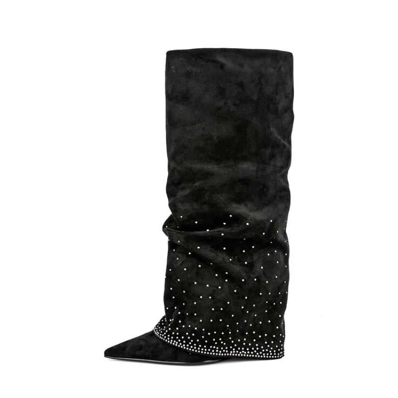Rhinestone for Shoes Winter Women Brand New Design Luxury High-quality Knee Boots Woman Winter 2023 High Heels Party Shoes Boats 
Rhinestone for Shoes Winter Women Brand New Design Luxury High-quality Knee Boots Woman Winter 2023 High Heels Party Shoes Boats