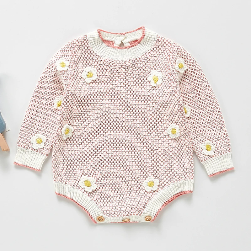 0-3Yrs Toddler Baby Girl Knitting Romper Handmade Flower Long Sleeve Children Clothes Autumn Spring Infant Baby Girls Jumpsuit
0-3Yrs Toddler Baby Girl Knitting Romper Handmade Flower Long Sleeve Children Clothes Autumn Spring Infant Baby Girls Jumpsuit