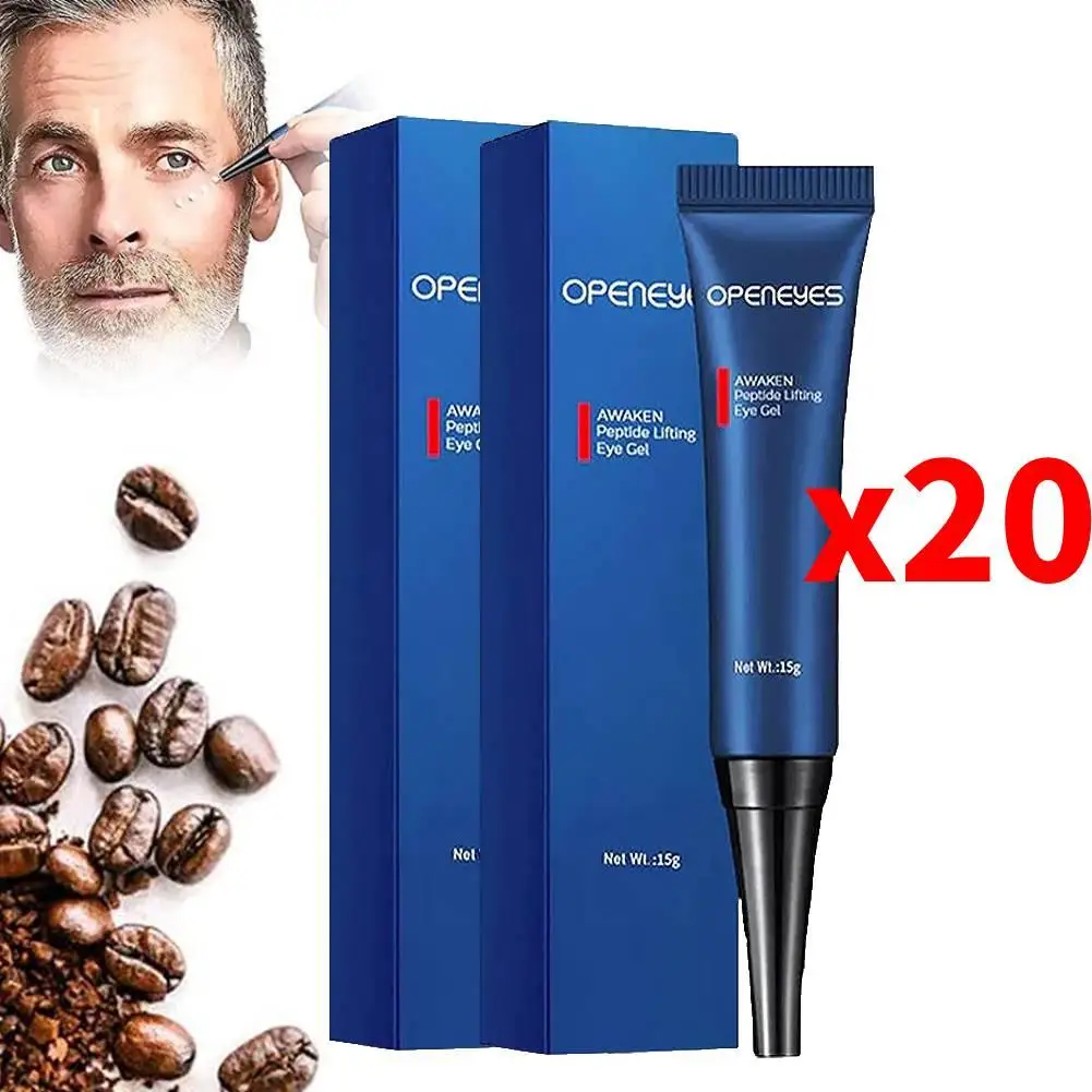 20Pcs Openeyes Awaken Peptide Lifting Eye Gel Men Eye Cream Moisturizing Under Eye Cream For Dark Circle Puffiness Fine Lines
20Pcs Openeyes Awaken Peptide Lifting Eye Gel Men Eye Cream Moisturizing Under Eye Cream For Dark Circle Puffiness Fine Lines