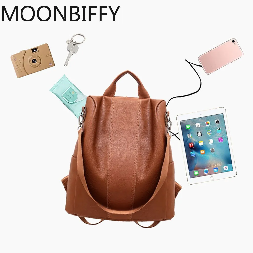 Woman Anti-theft Backpack Bag Casual Wild Soft Leather Dual-use Small Backpack Solid Fashion Casual Woman packet mochilas
Woman Anti-theft Backpack Bag Casual Wild Soft Leather Dual-use Small Backpack Solid Fashion Casual Woman packet mochilas